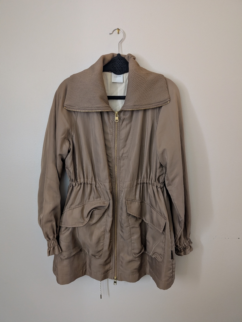 Varley Brown Zip Up Jacket